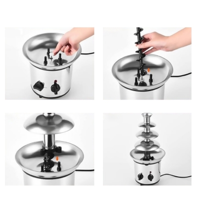 4-х ярусный шоколадный фонтан Chocoflow с подогревом-4